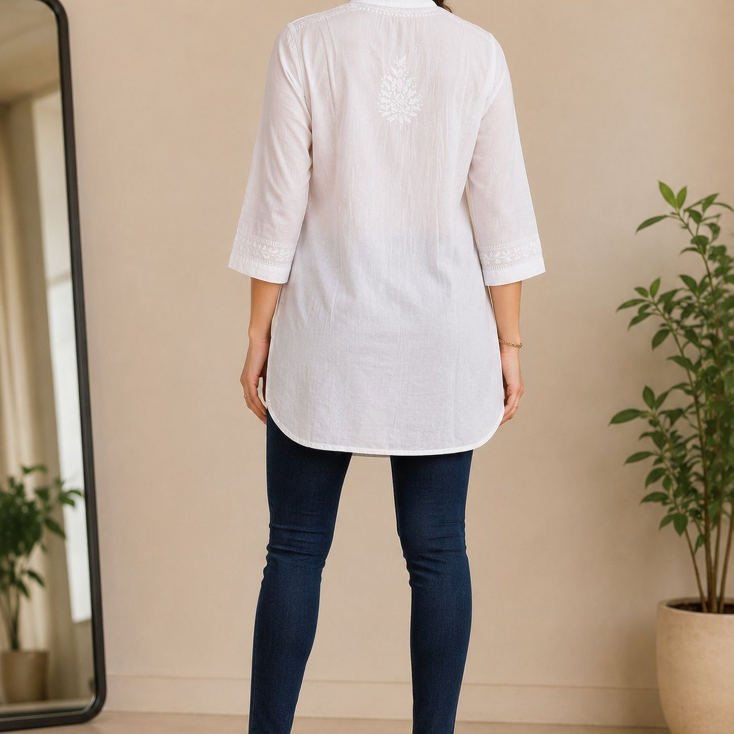 Mul Cotton Front Jaal Shirt