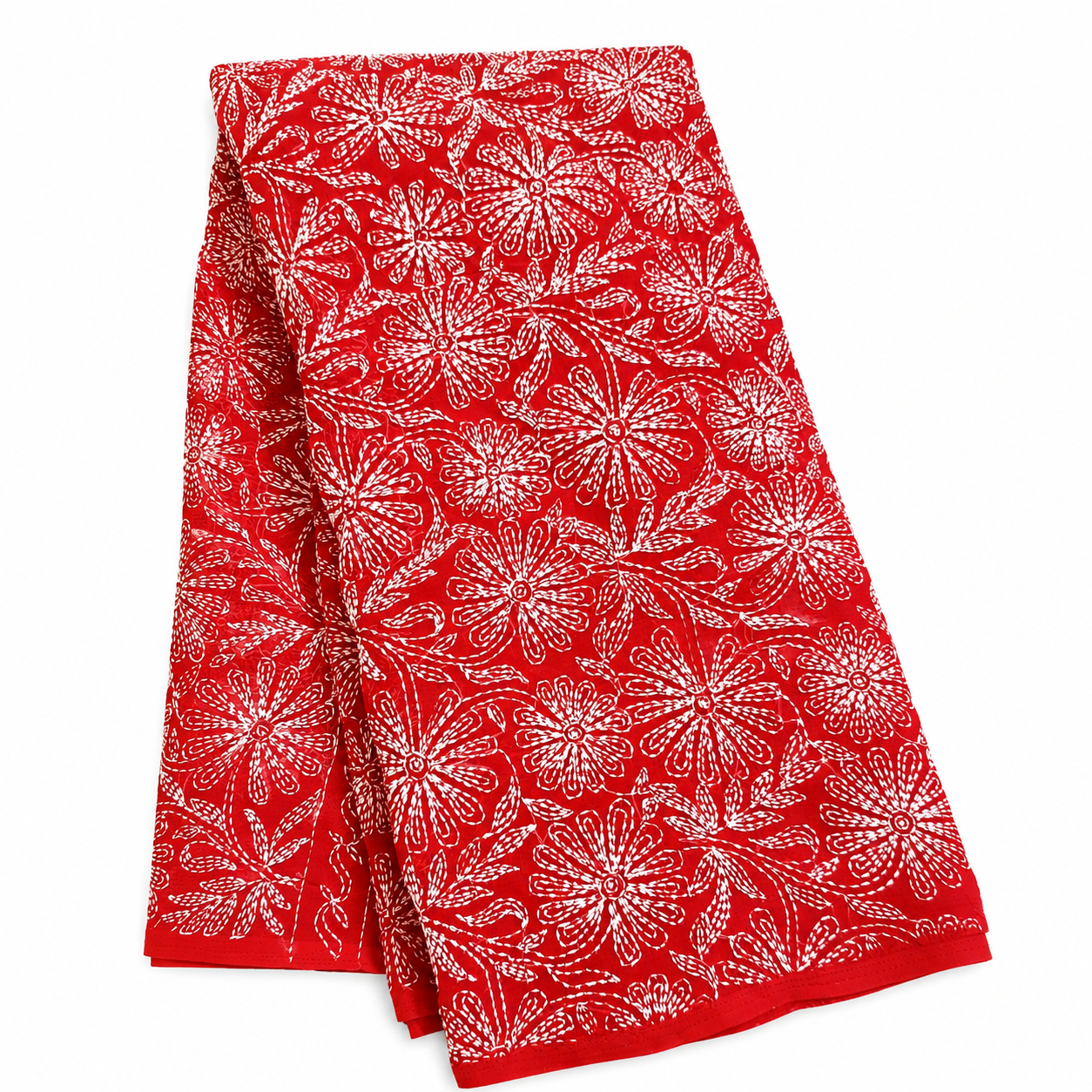 Full Jaal Red Tepchi saree