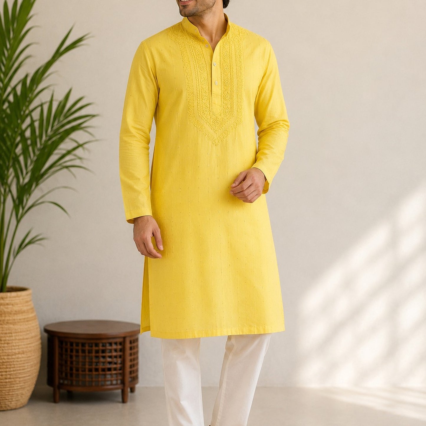 Classic Chanderi Men Kurta